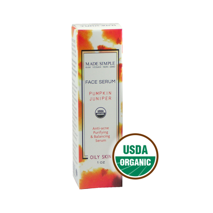 Pumpkin Juniper Face Serum for Oily Skin - Certified Organic, Vegan & Cruelty-free-3