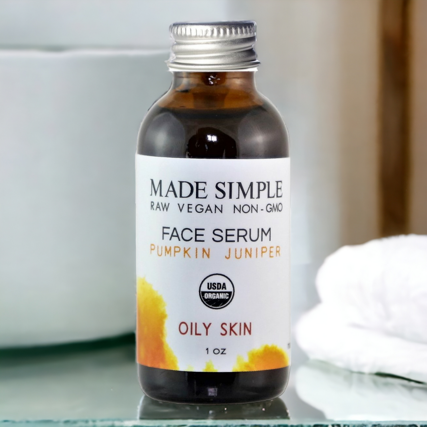 Pumpkin Juniper Face Serum for Oily Skin - Certified Organic, Vegan & Cruelty-free-5