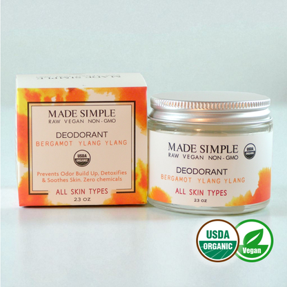 Bergamot Ylang Ylang Deodorant - Certified Organic, Vegan & Cruelty-free-0